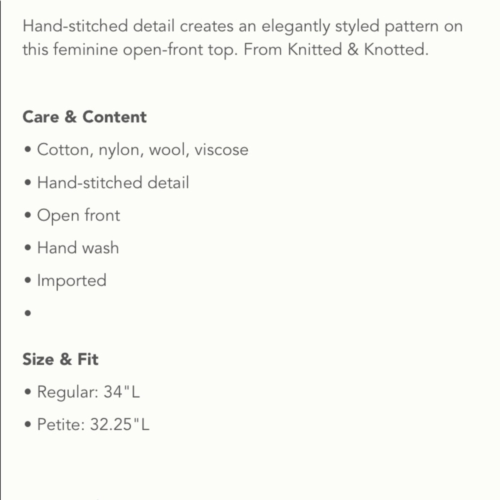 Anthropologie Emmia Hand Stitched Cardigan Monogram - Picture 14 of 14